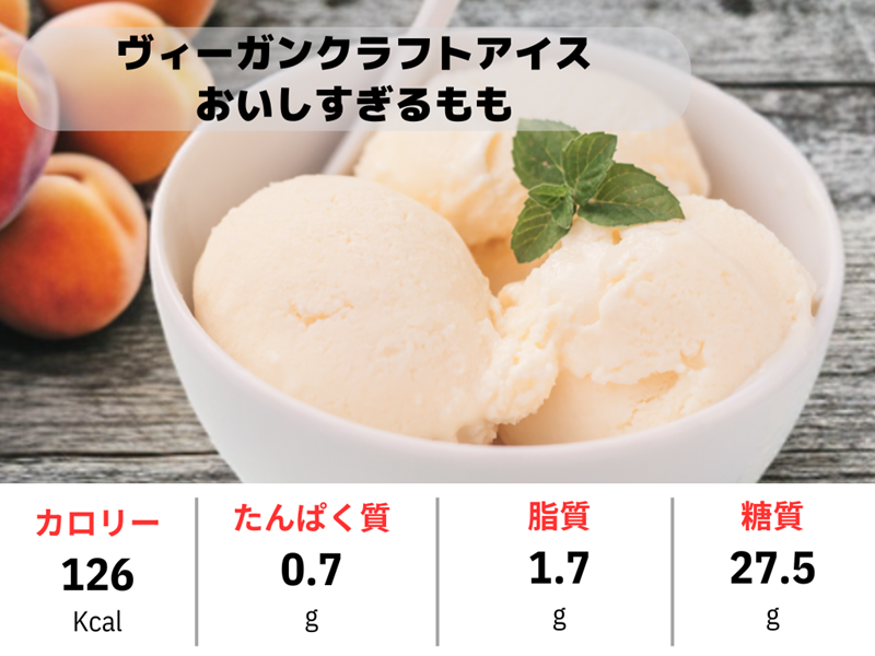 クラフトアイス おいしすぎるもも